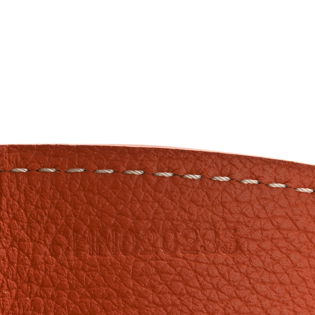 Calfskin Bag Clip Orange