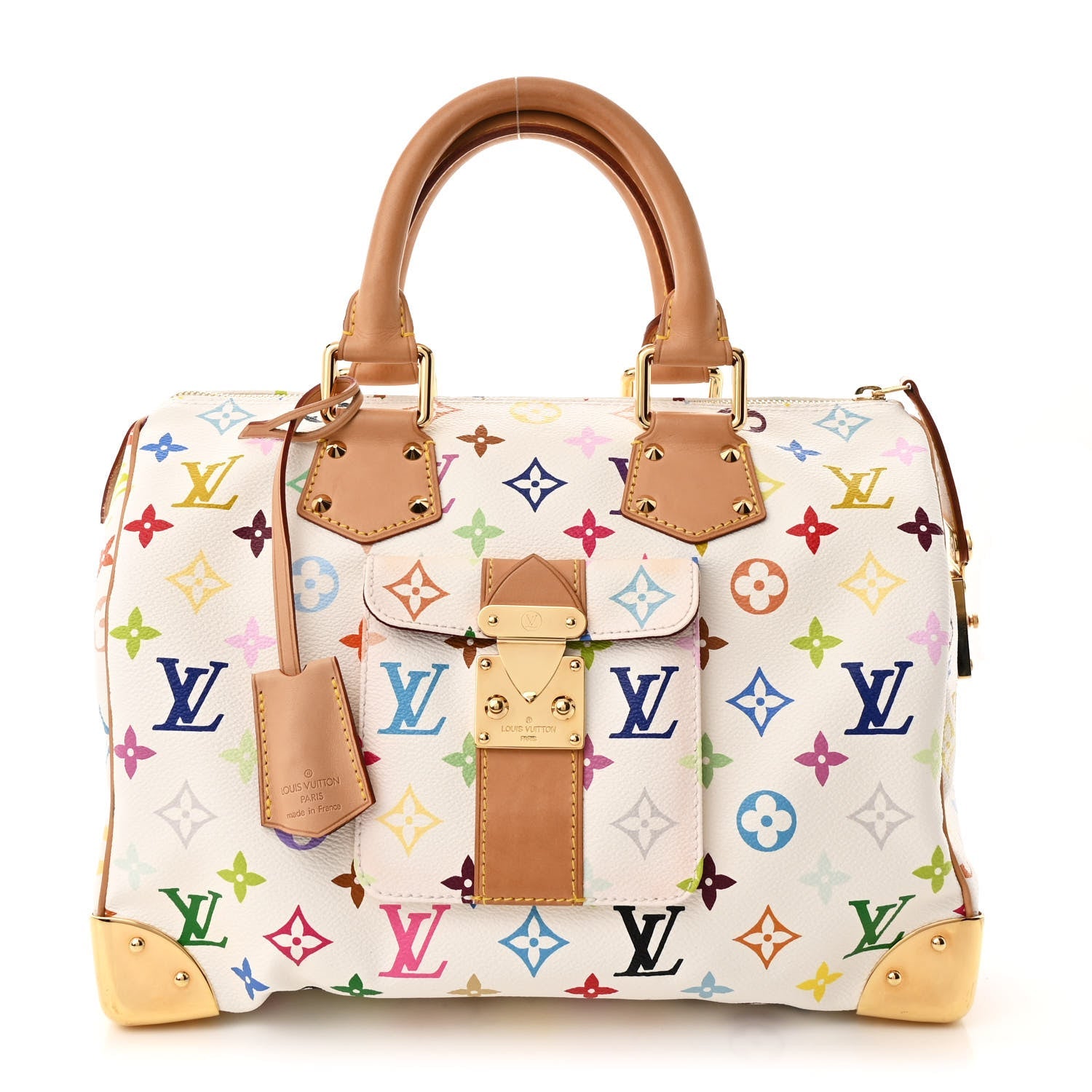 Monogram Multicolor Speedy 30 White