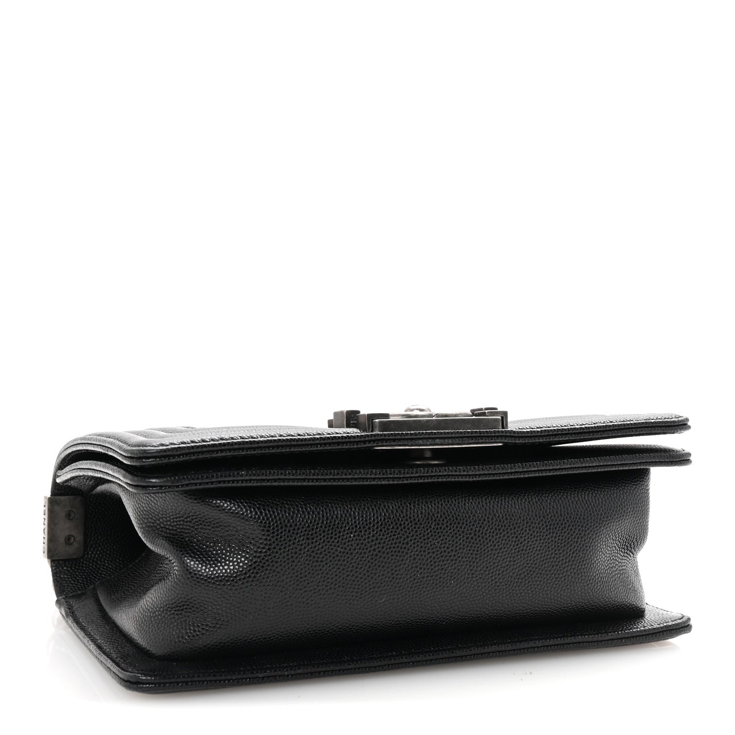 Caviar Quilted Small Boy Flap Black
