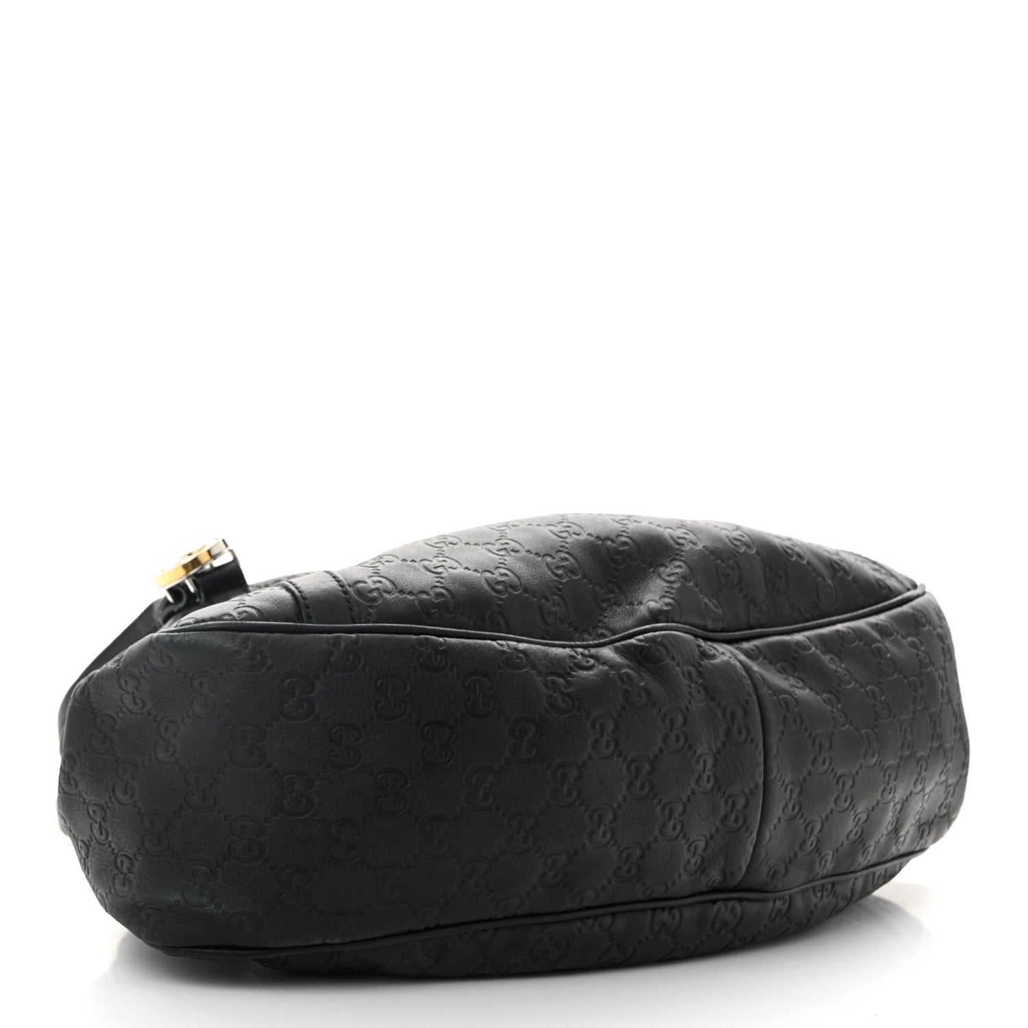 Guccissima Medium GG Twins Shoulder Bag Black