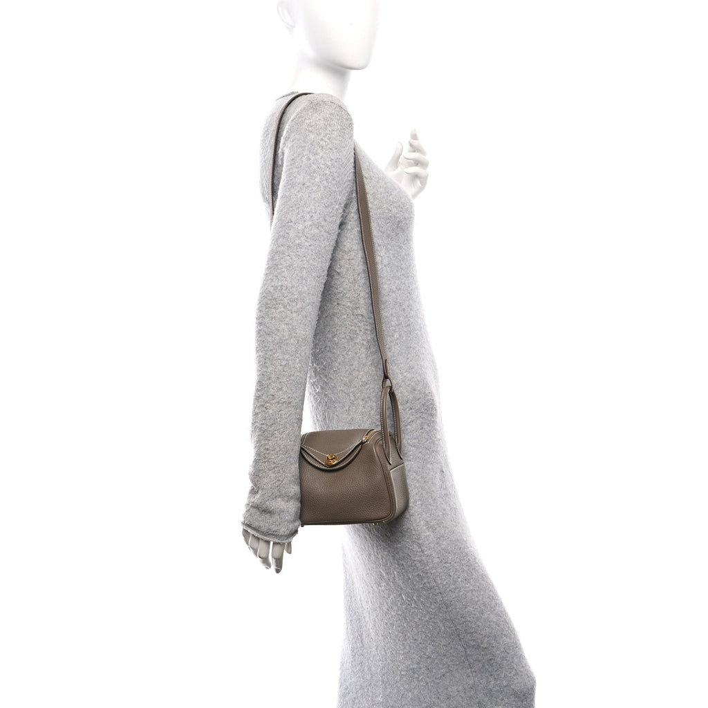Taurillon Clemence Mini Lindy 20 Etoupe