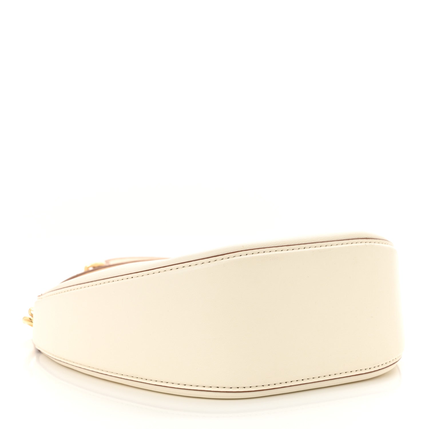 Nappa Mini Vlogo Moon Hobo Bag Ivory