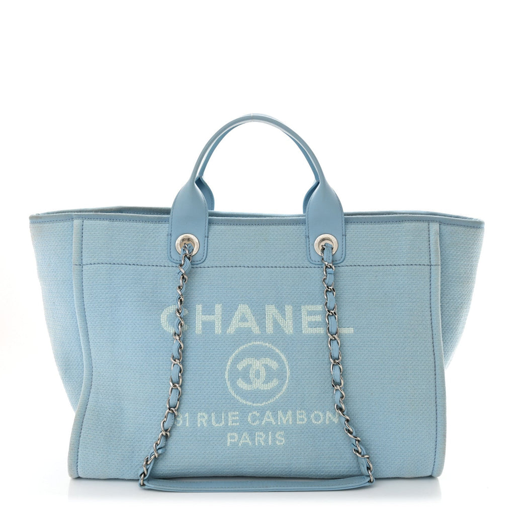 Mixed Fibers Medium Deauville Tote Light Blue