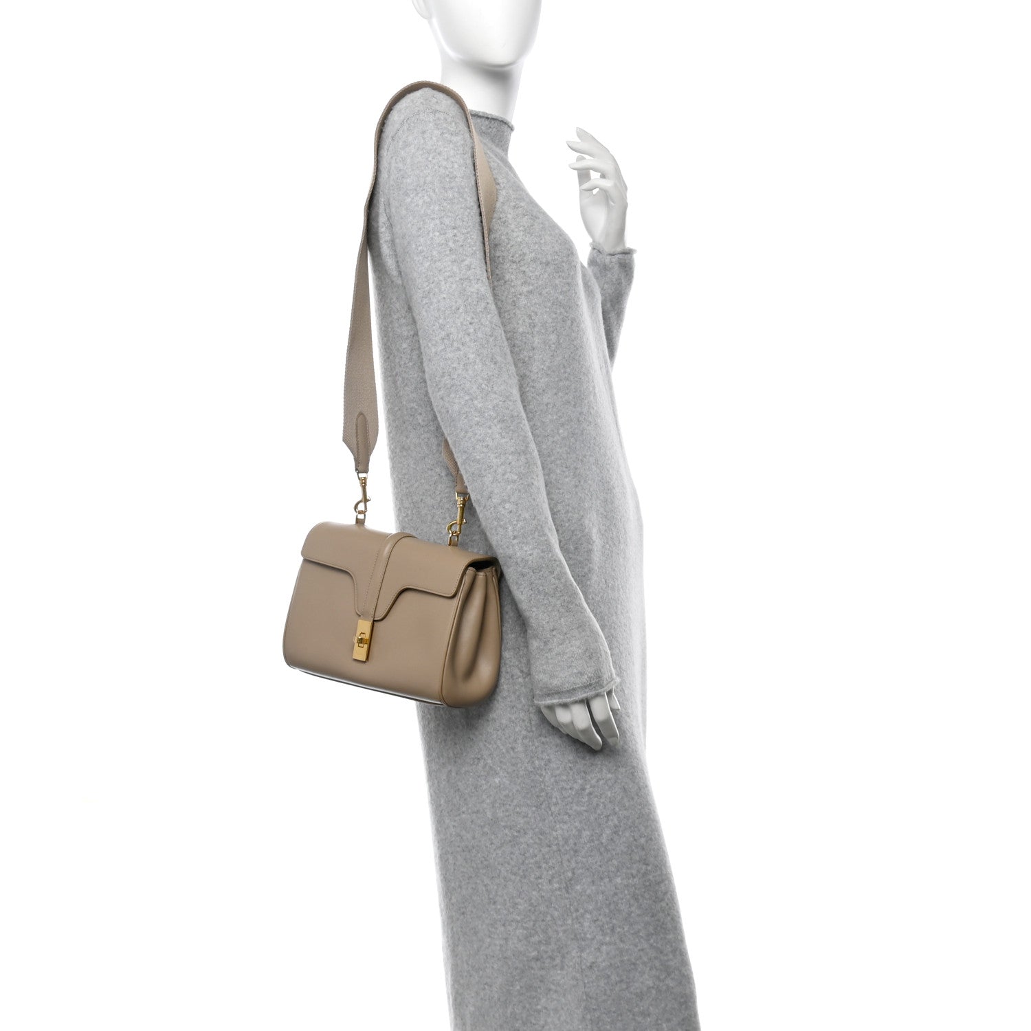 Smooth Calfskin Teen Soft 16 Shoulder Bag Safari