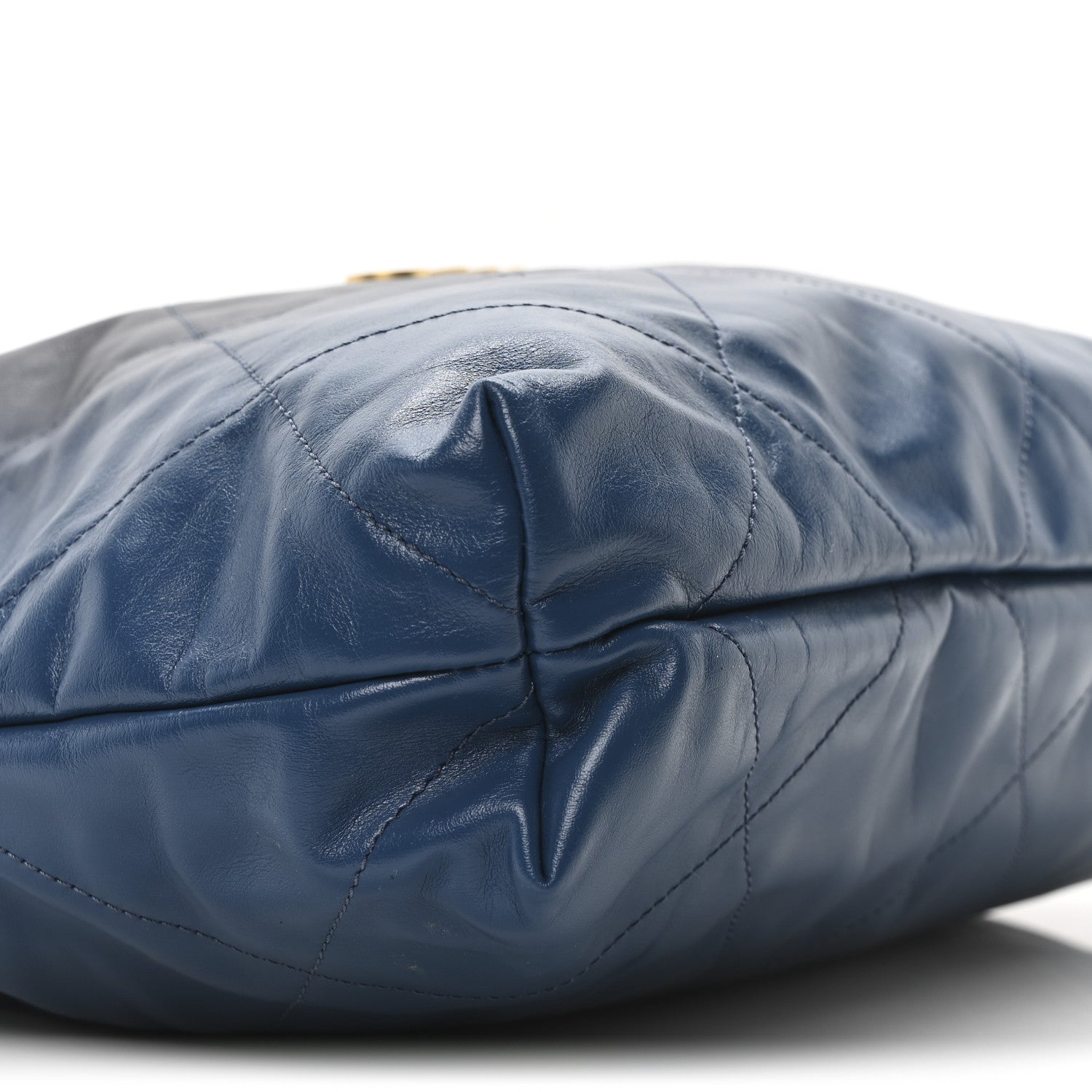 Shaded Calfskin Quilted Chanel 22 Blue Dark Blue