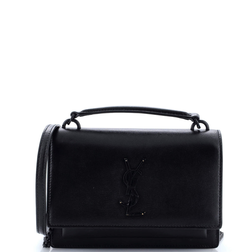 Sunset Top Handle Chain Wallet Leather