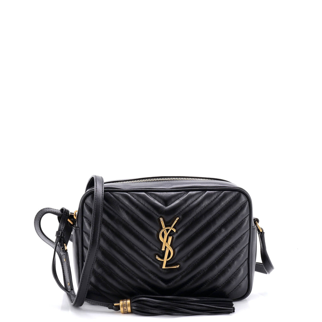 Lou Camera Bag Matelasse Chevron Leather Small