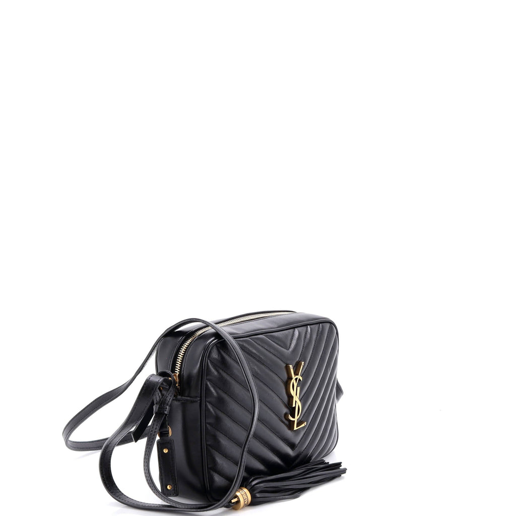 Lou Camera Bag Matelasse Chevron Leather Small