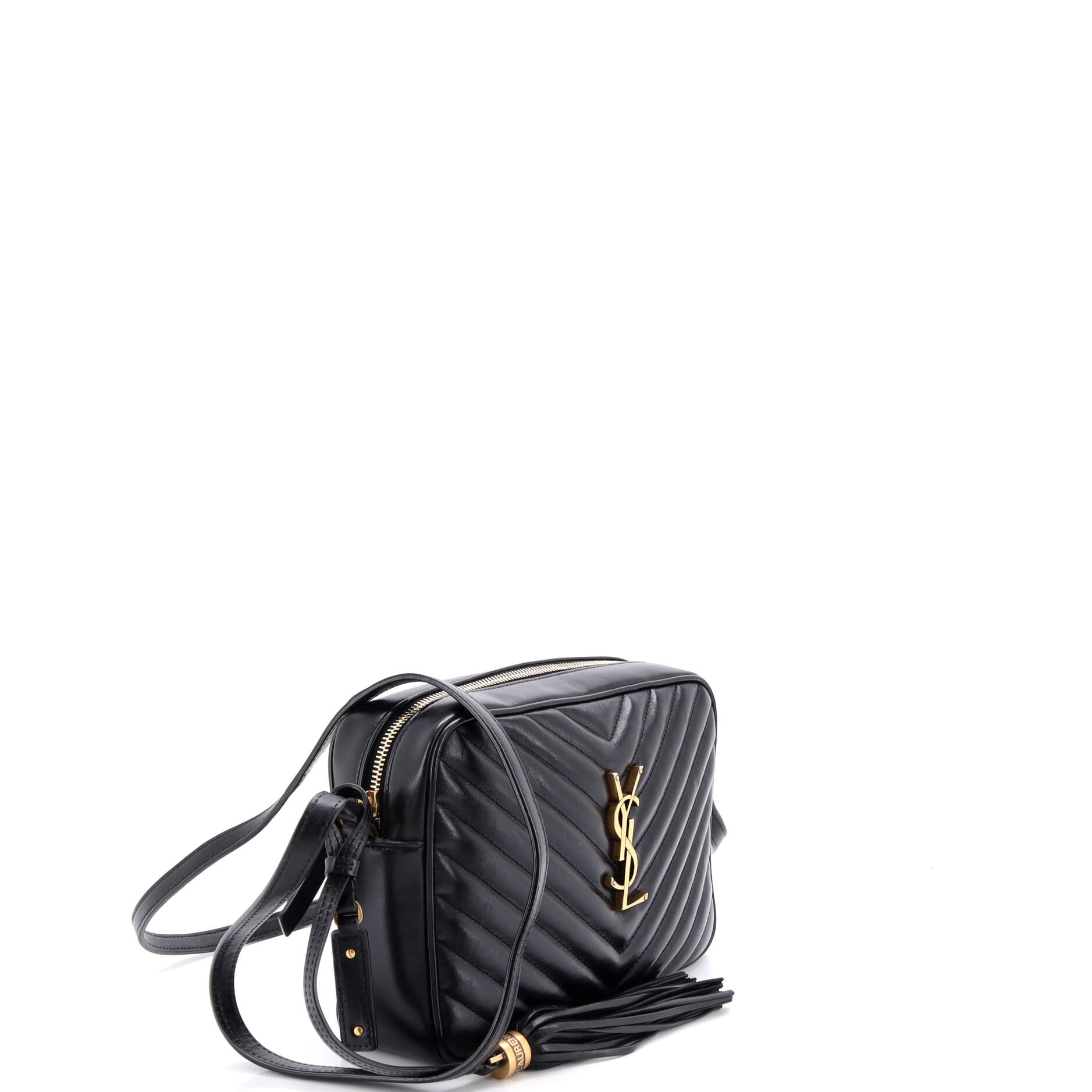 Lou Camera Bag Matelasse Chevron Leather Small