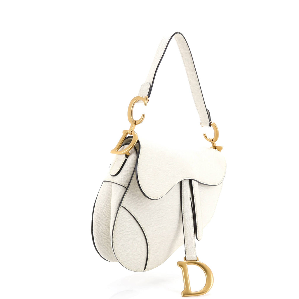 Saddle Handbag Leather Medium