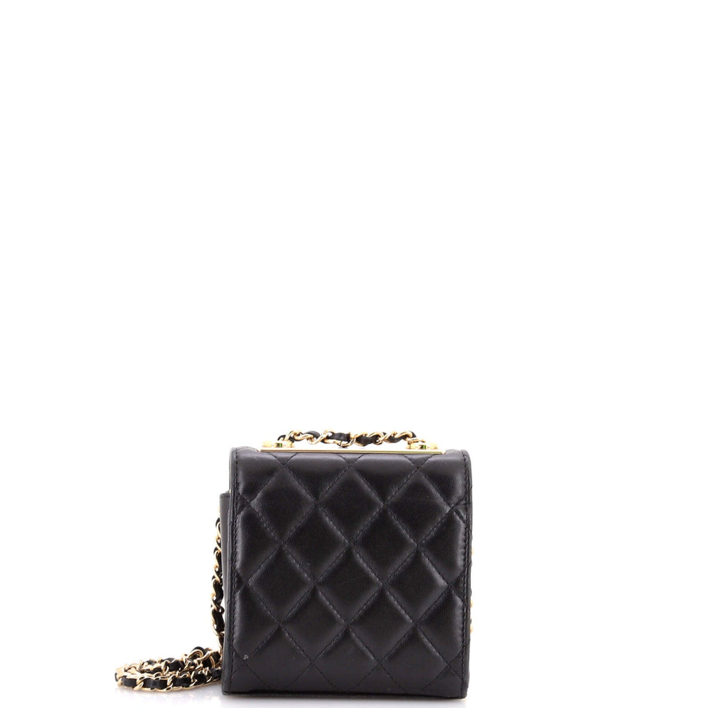 Trendy CC Clutch with Chain Quilted Lambskin Small