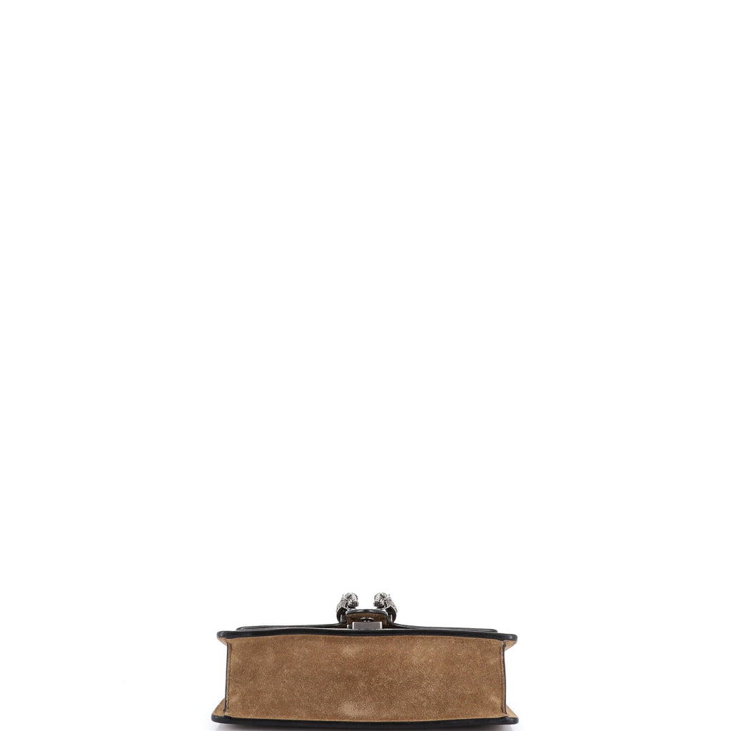 Dionysus Bag GG Coated Canvas with Crystal Embellished Metal Small