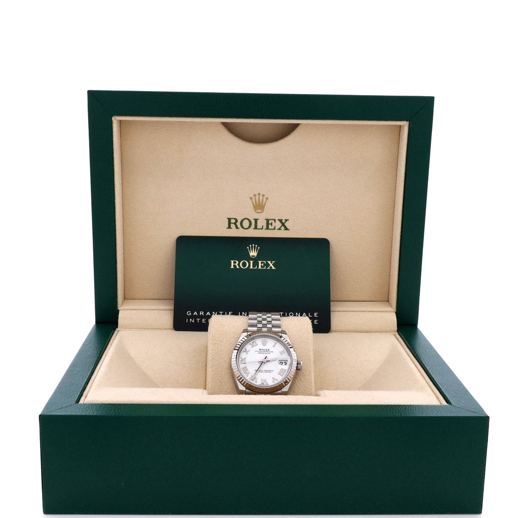Oyster Perpetual Datejust Automatic Watch Stainless Steel and White Gold 31
