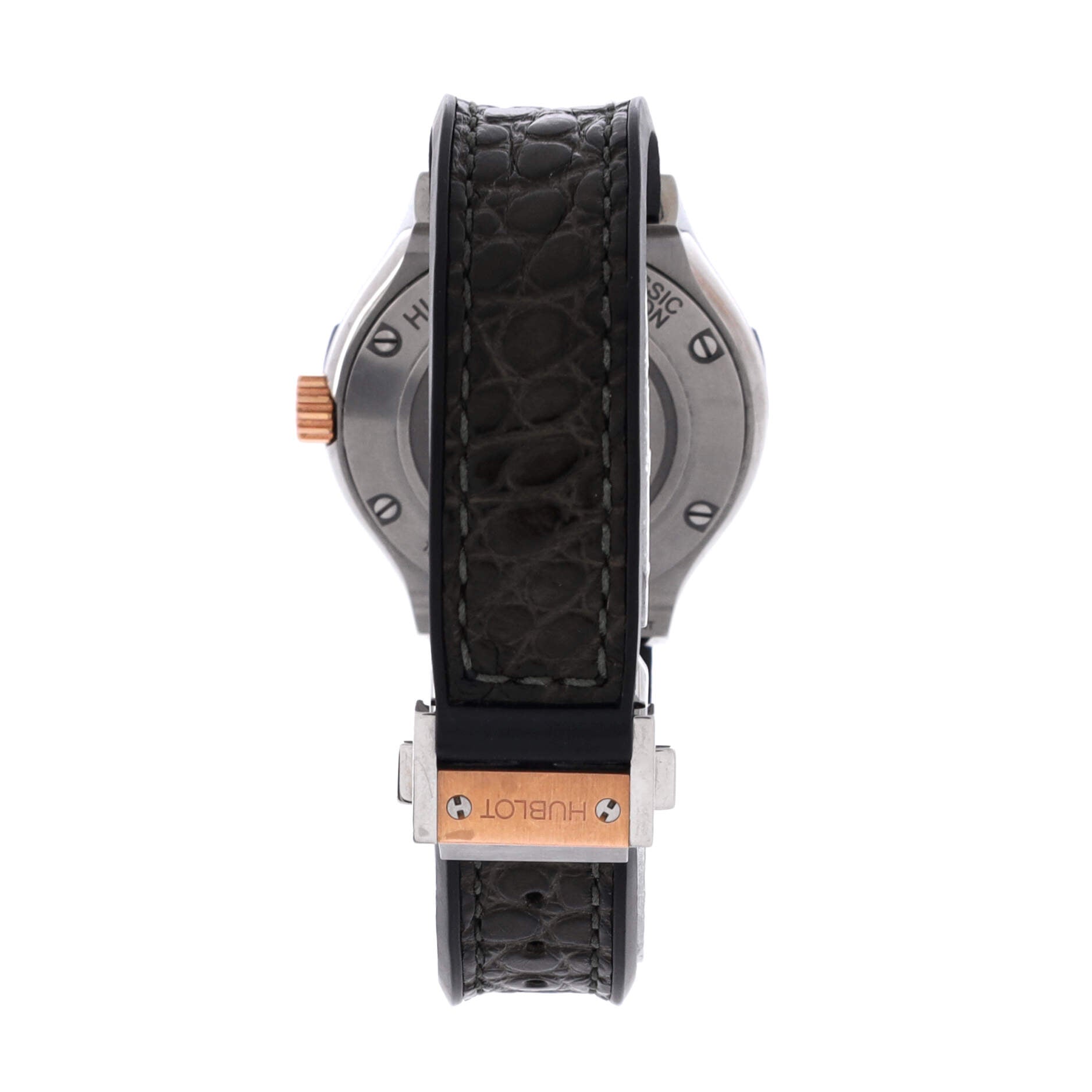 Classic Fusion Automatic Watch Titanium with Rose Gold and Alligator 33