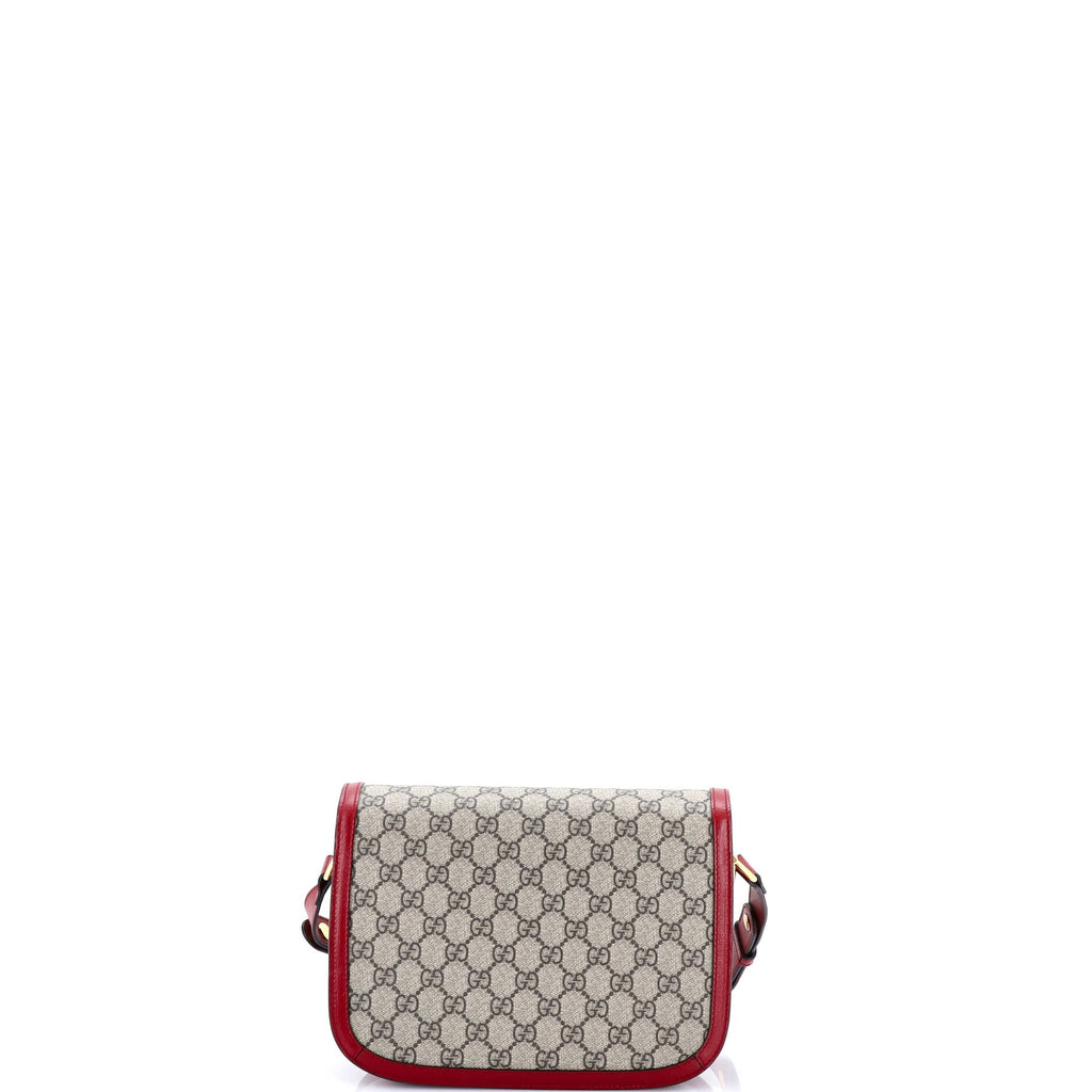 Horsebit 1955 Shoulder Bag GG Coated Canvas with Leather Small