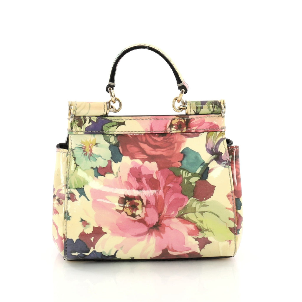 Miss Sicily Handbag Printed Patent Mini