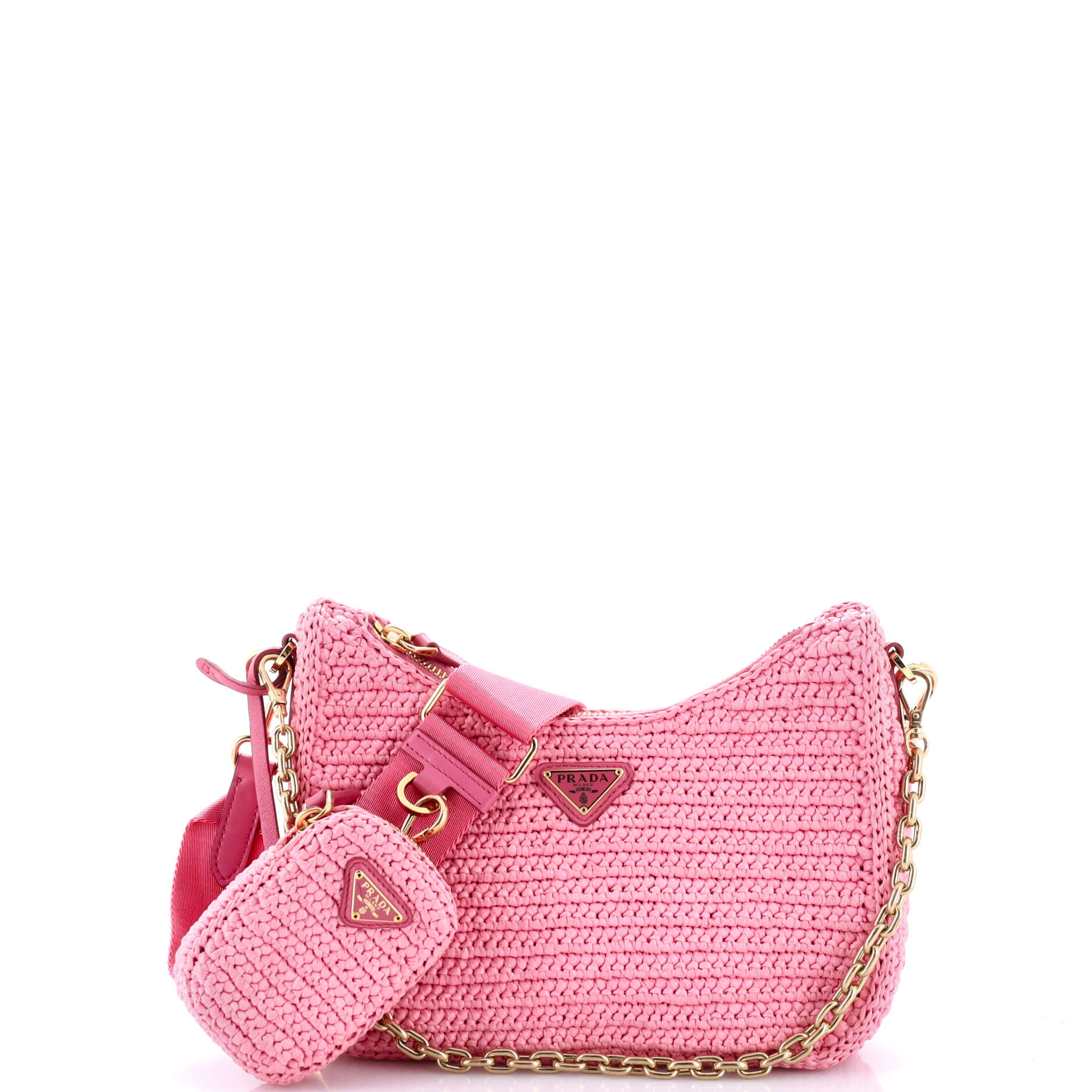 Re-Edition 2005 Shoulder Bag Raffia Small