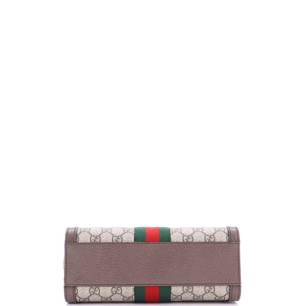 Ophidia Top Handle Tote GG Coated Canvas Small