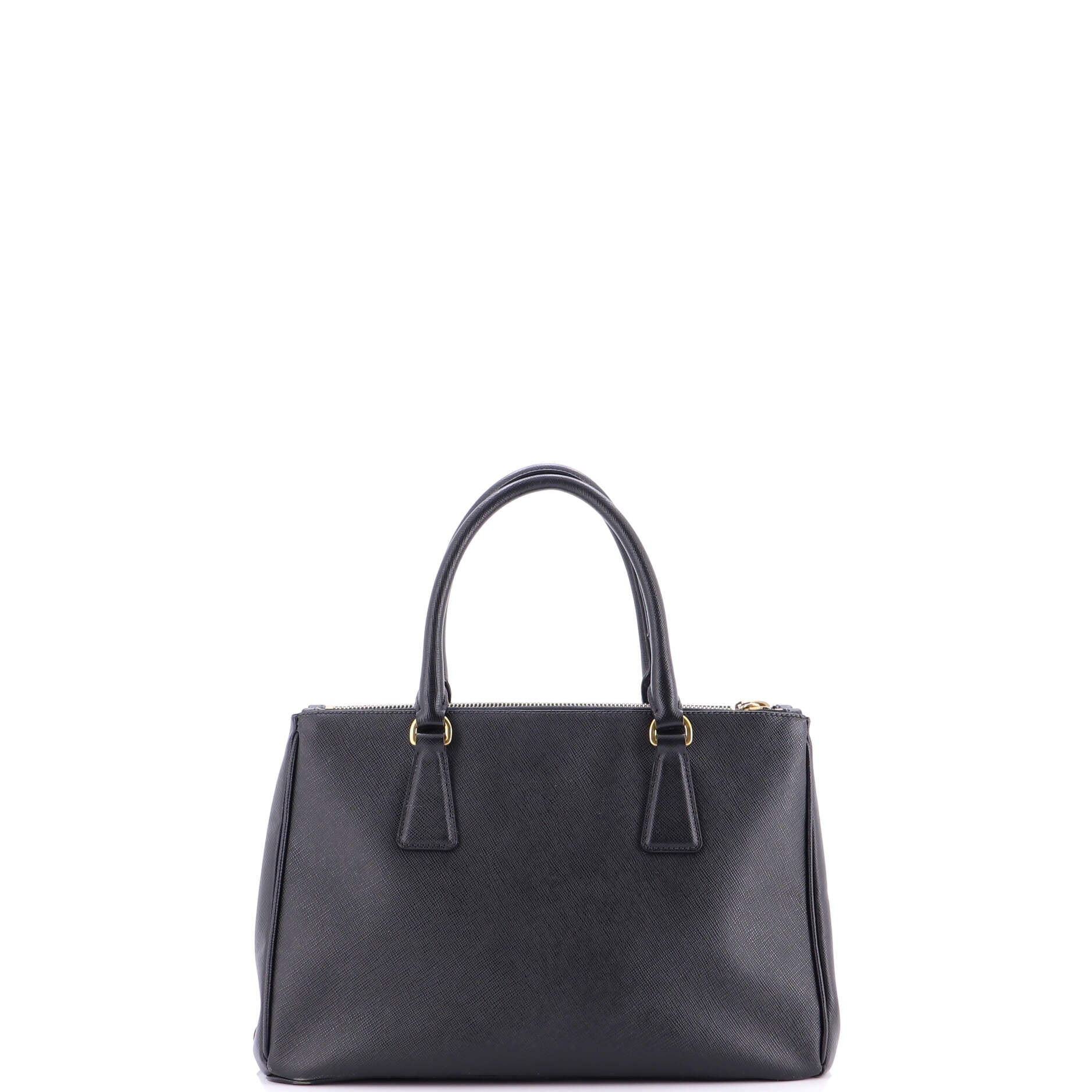 Double Zip Lux Tote Saffiano Leather Small