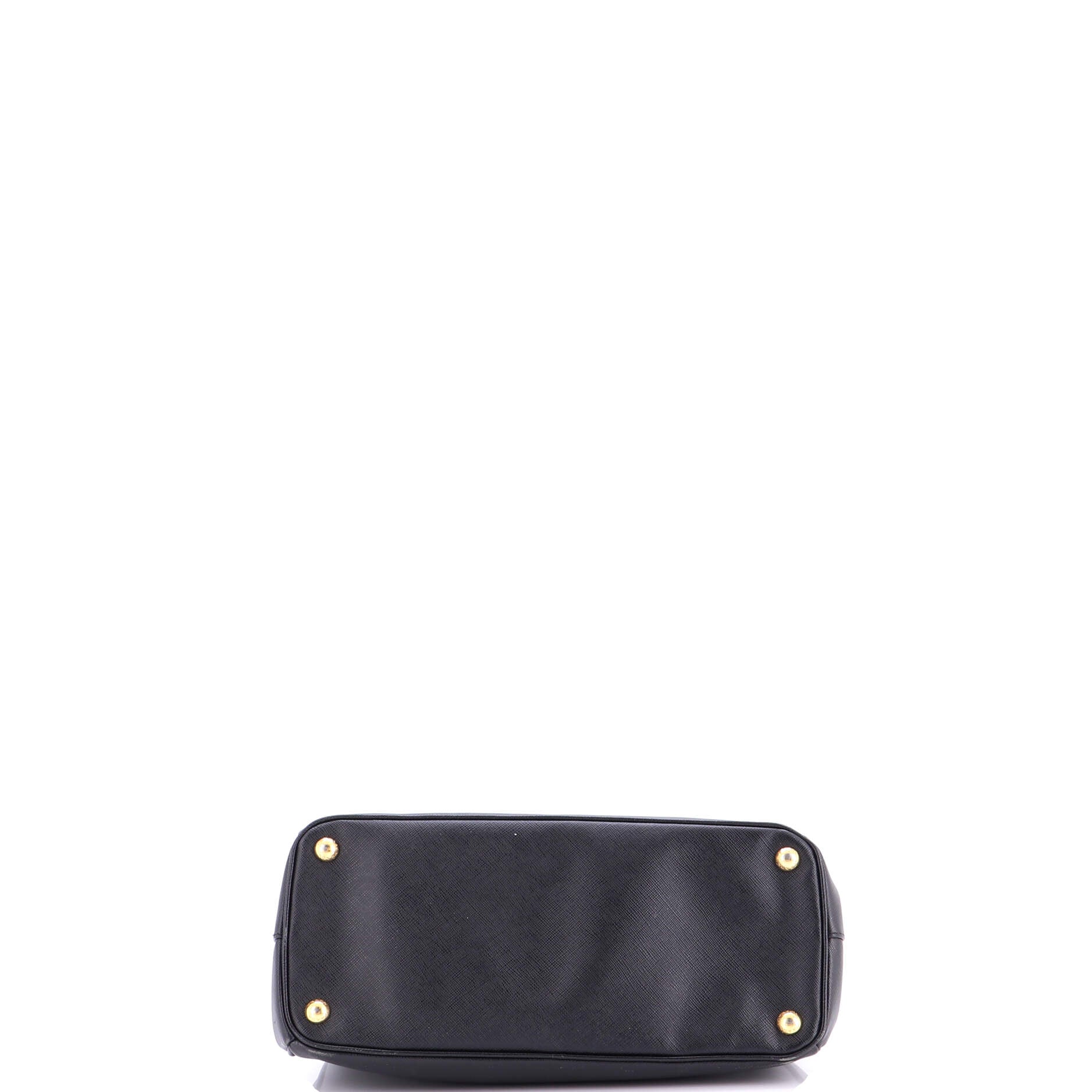 Double Zip Lux Tote Saffiano Leather Small