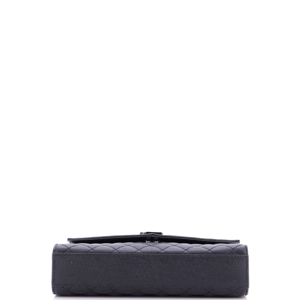 Classic Monogram Envelope Satchel Mixed Matelasse Leather Medium