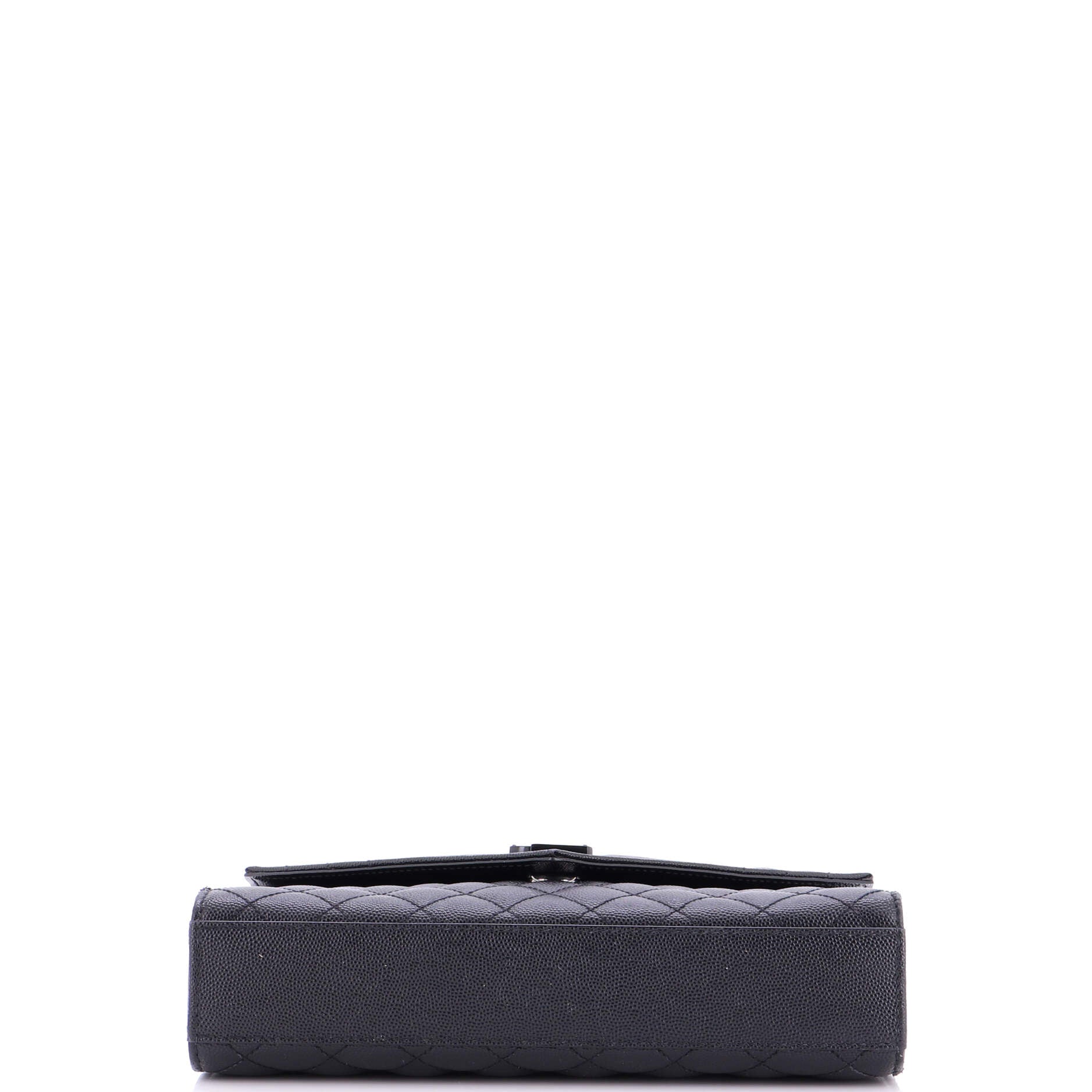 Classic Monogram Envelope Satchel Mixed Matelasse Leather Medium