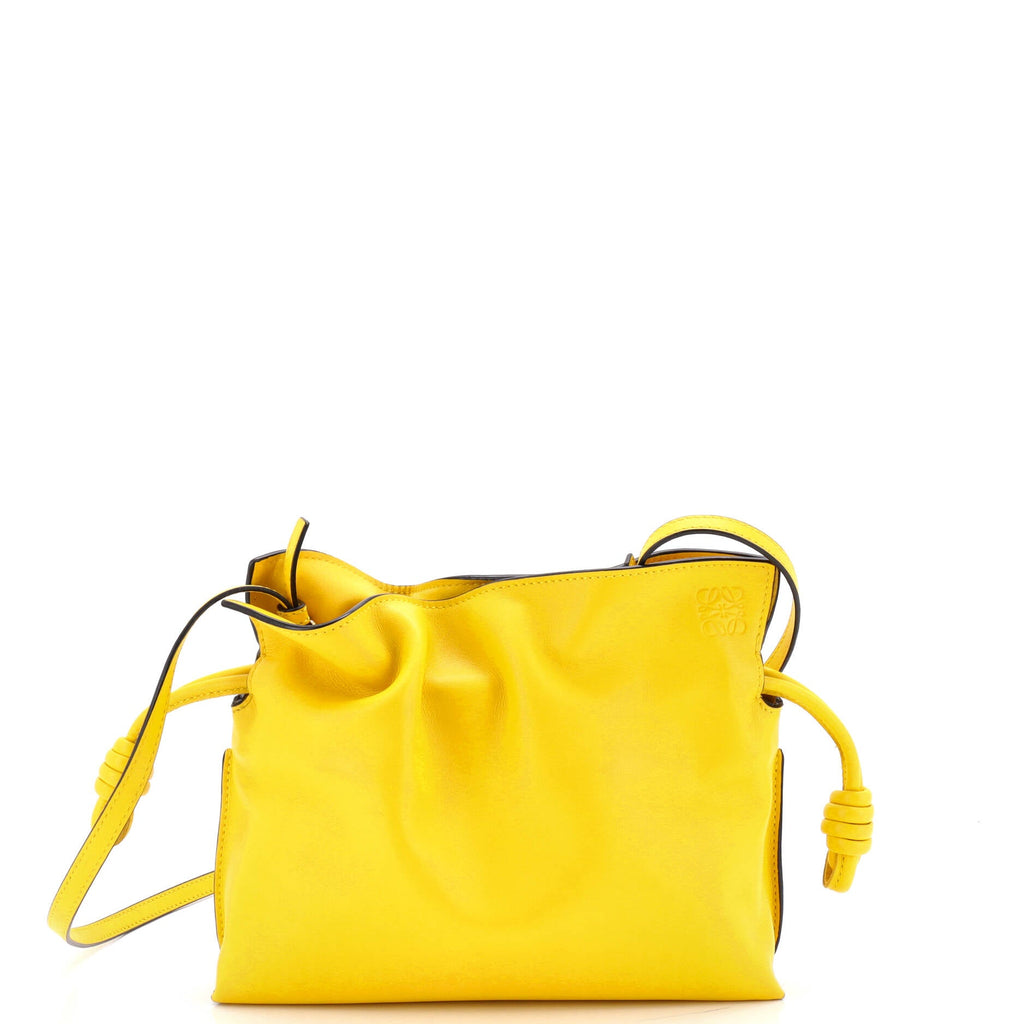 Flamenco Knot Clutch Leather Mini