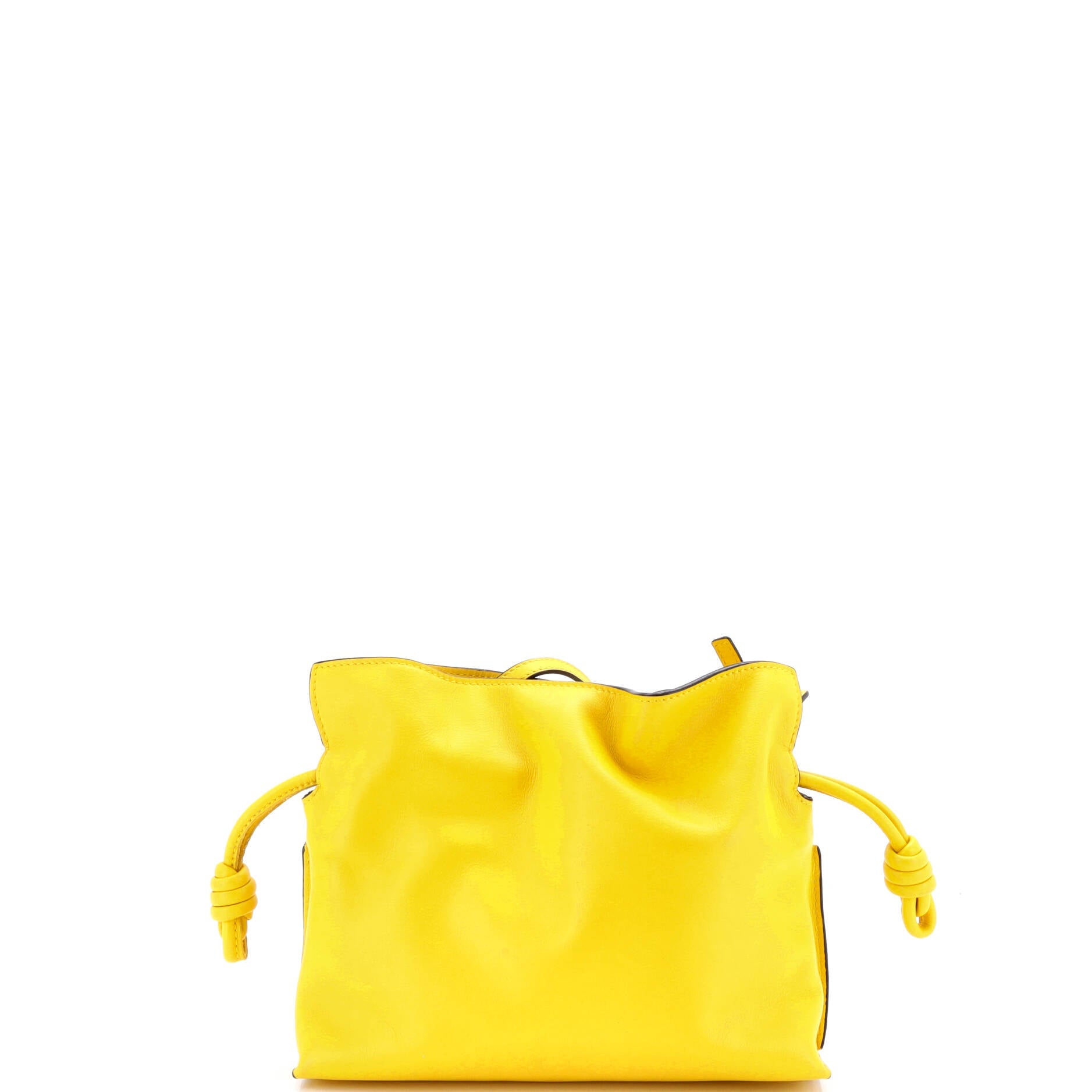 Flamenco Knot Clutch Leather Mini