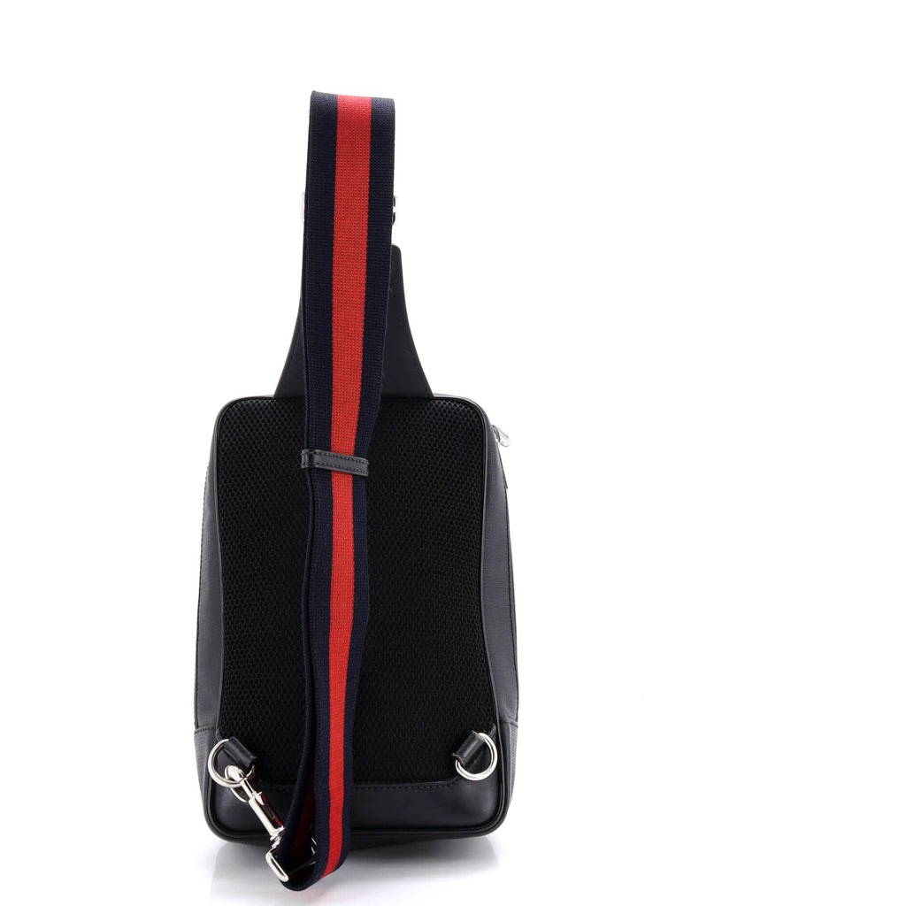 Soft Zip Sling Bag GG Coated Canvas Small