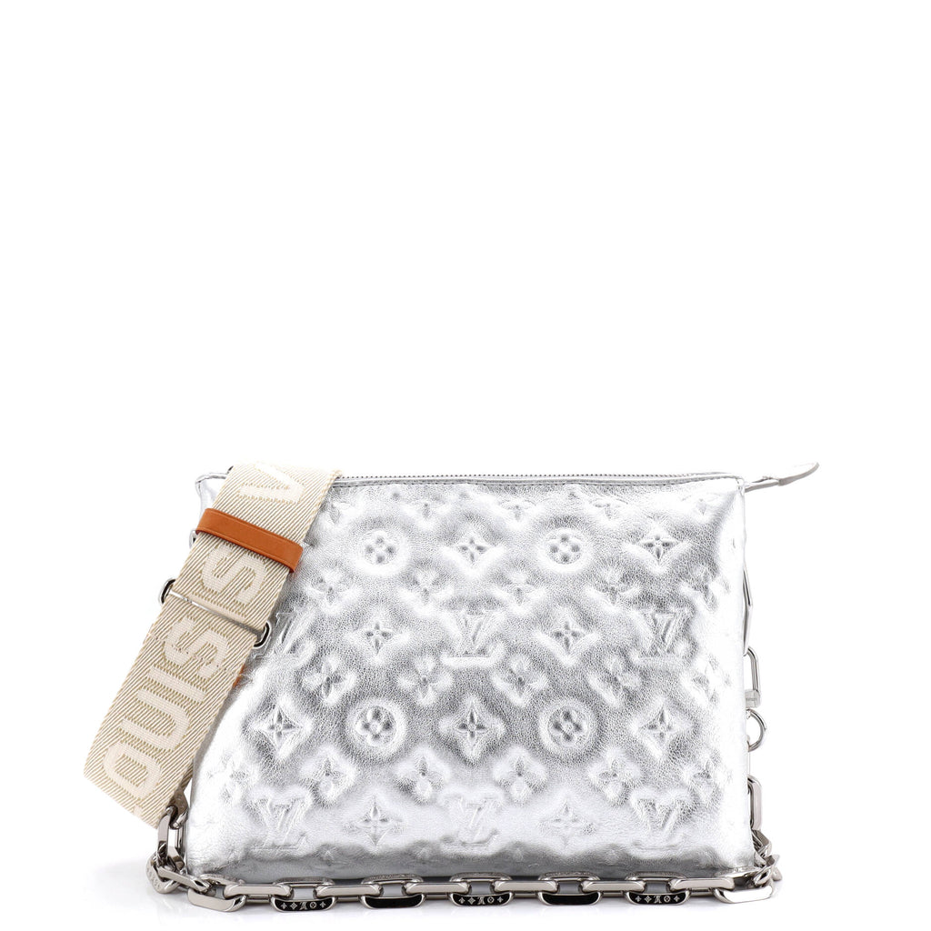 Coussin Bag Monogram Embossed Lambskin PM