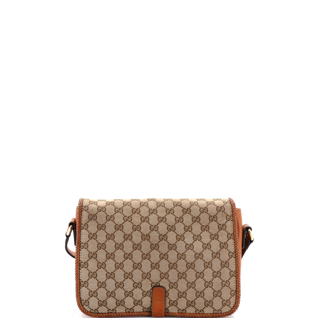 Marrakech Messenger Bag GG Canvas with Leather Medium