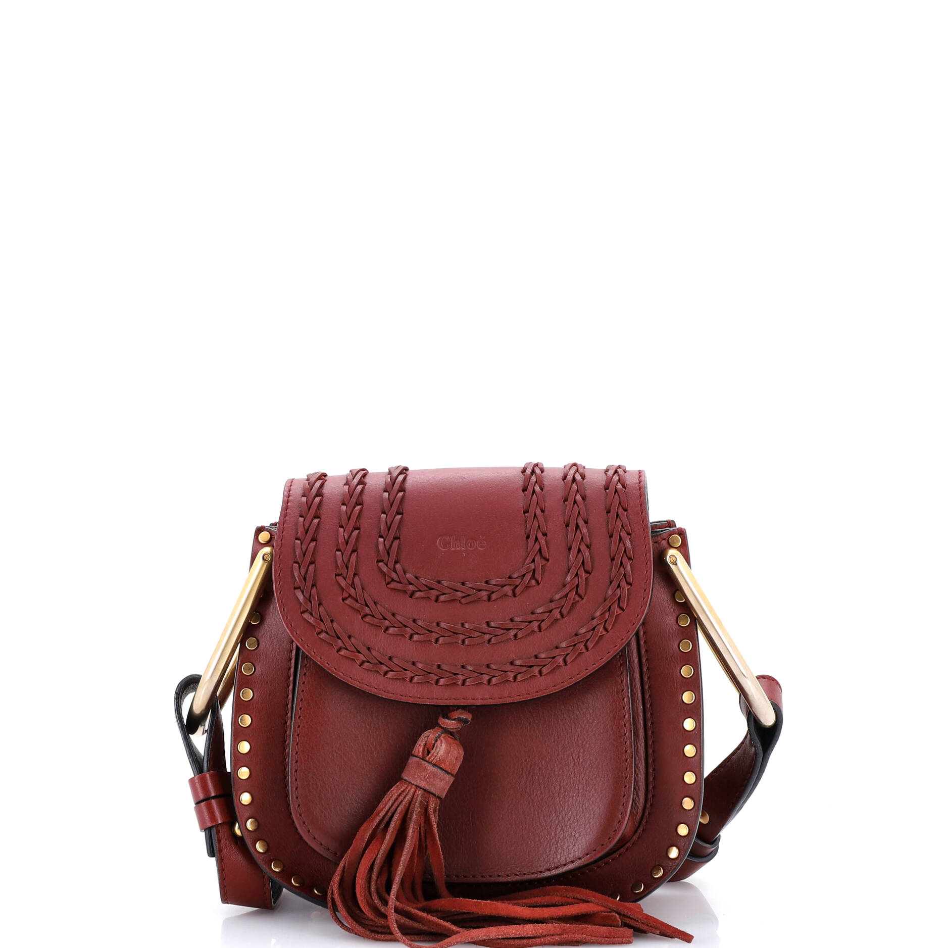 Hudson Handbag Whipstitch Leather Mini