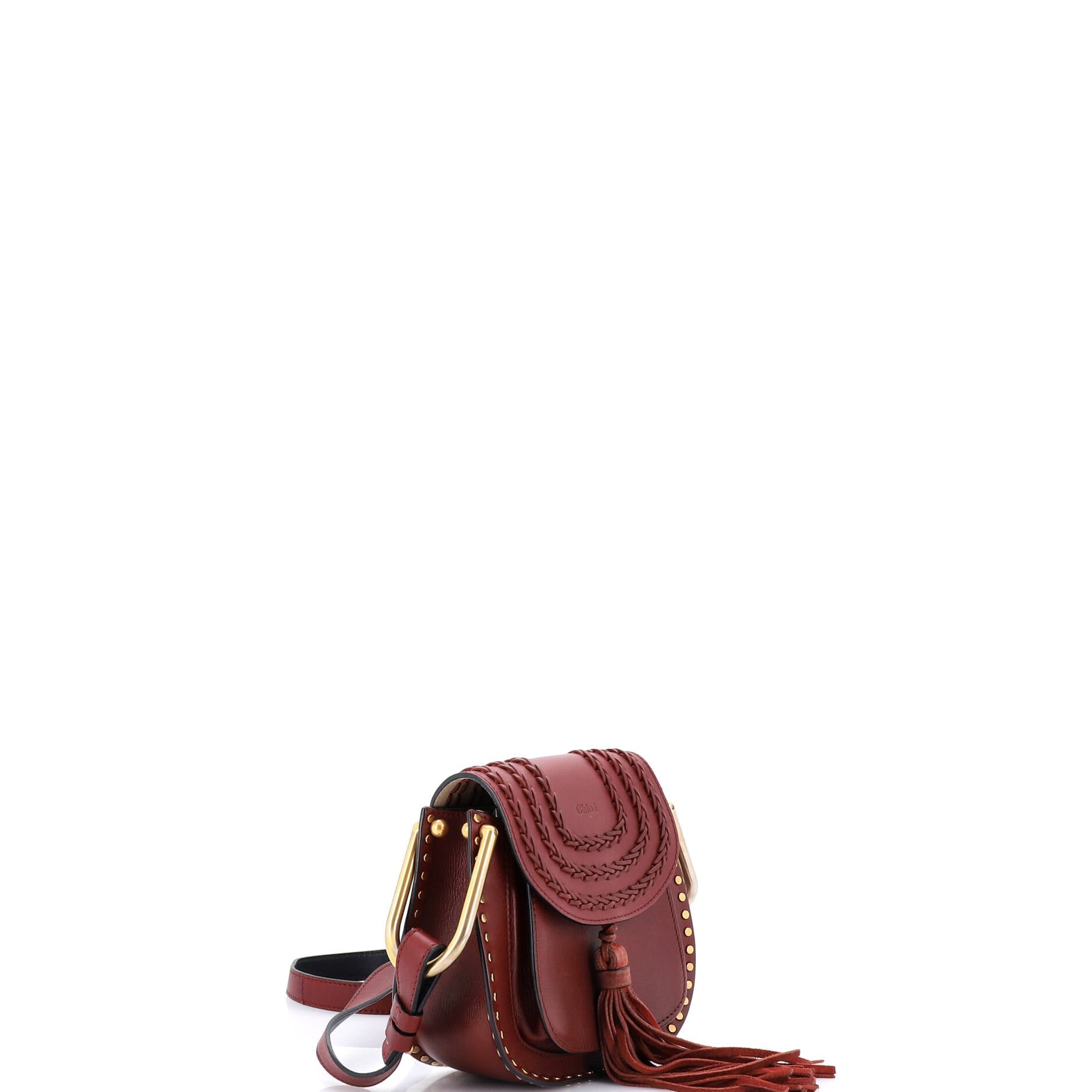 Hudson Handbag Whipstitch Leather Mini