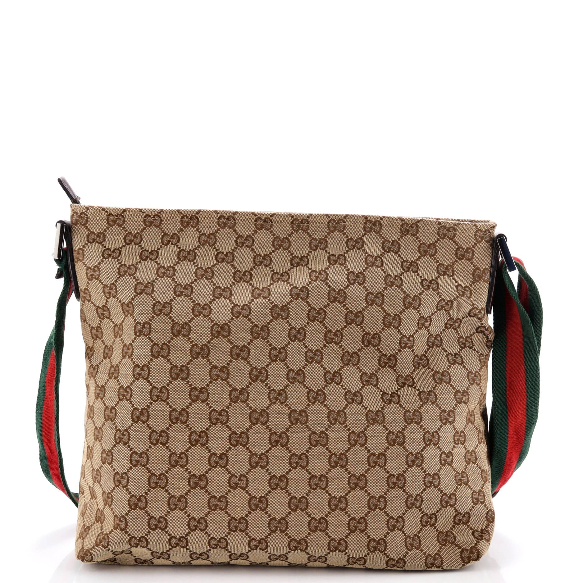 Front Pocket Web Messenger GG Canvas Medium