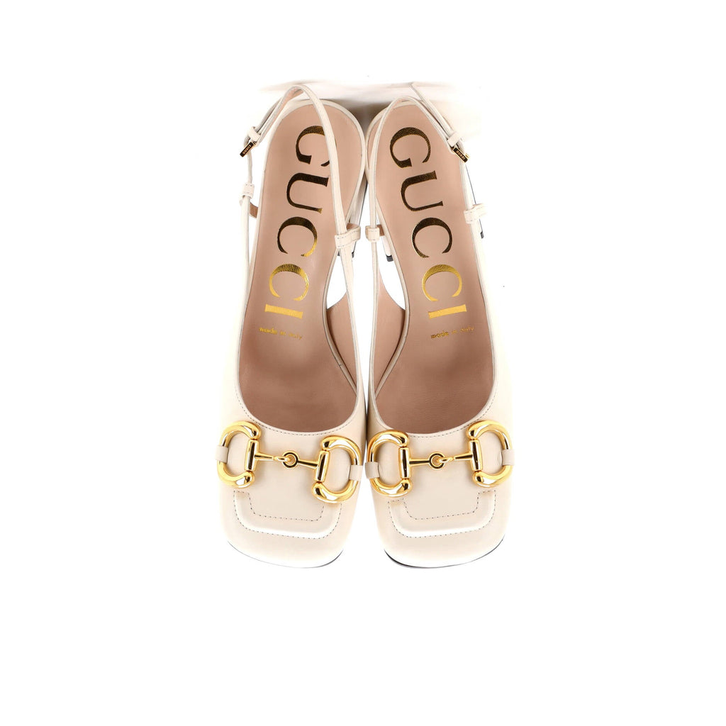 Women's Horsebit Slingback Pumps Leather