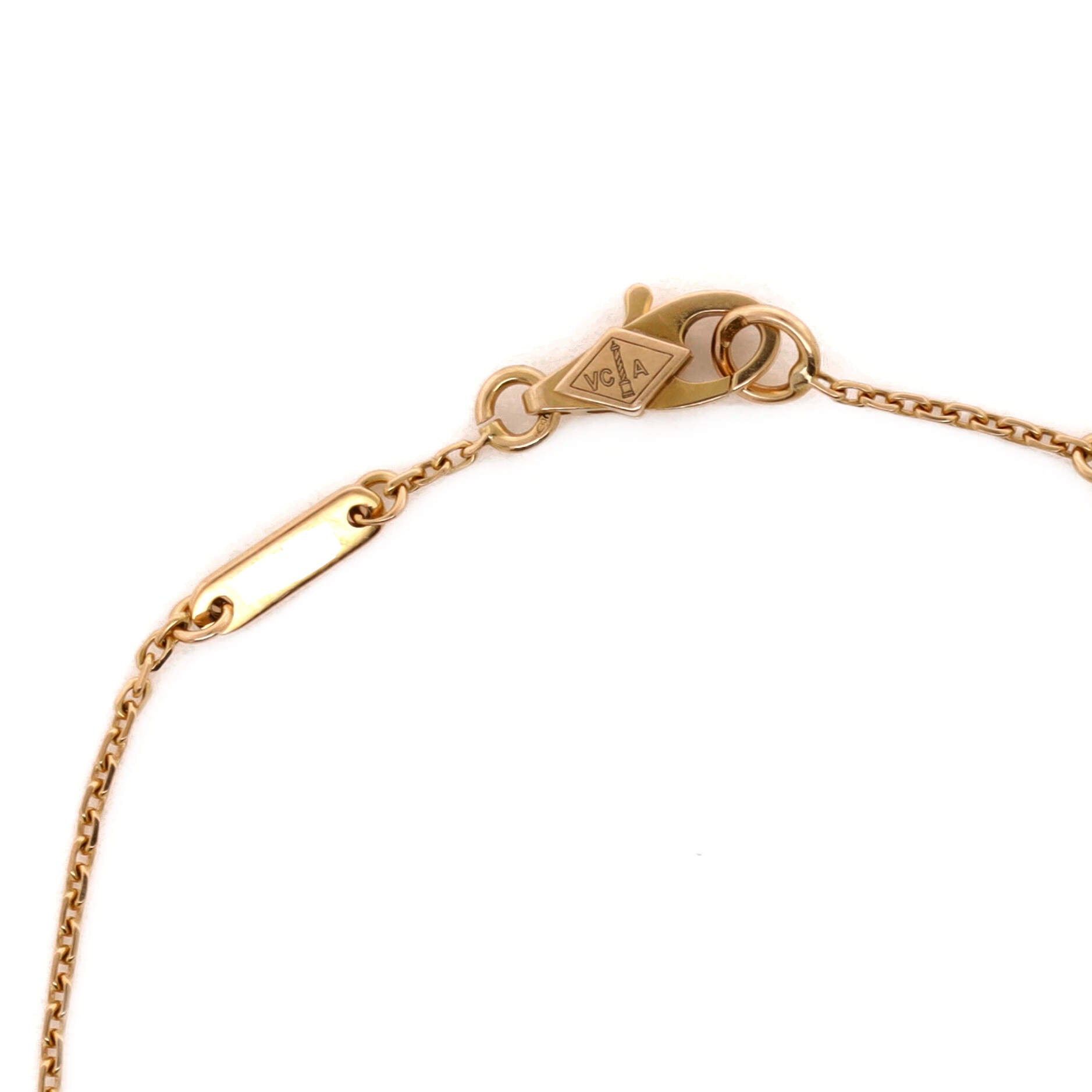 Sweet Alhambra Bracelet 18K Rose Gold and Carnelian