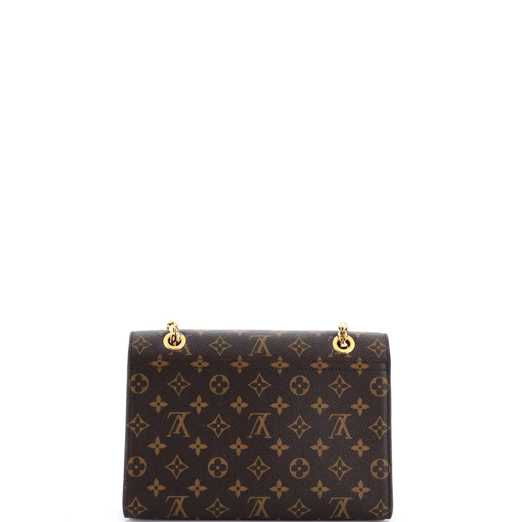 Victoire Handbag Monogram Canvas and Python