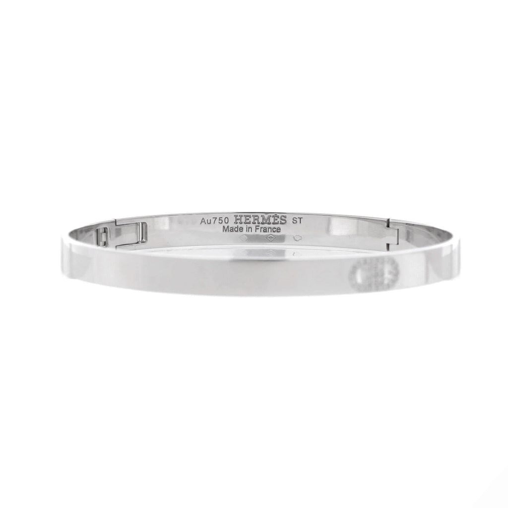 H d'Ancre Bracelet 18K White Gold with Diamonds Small