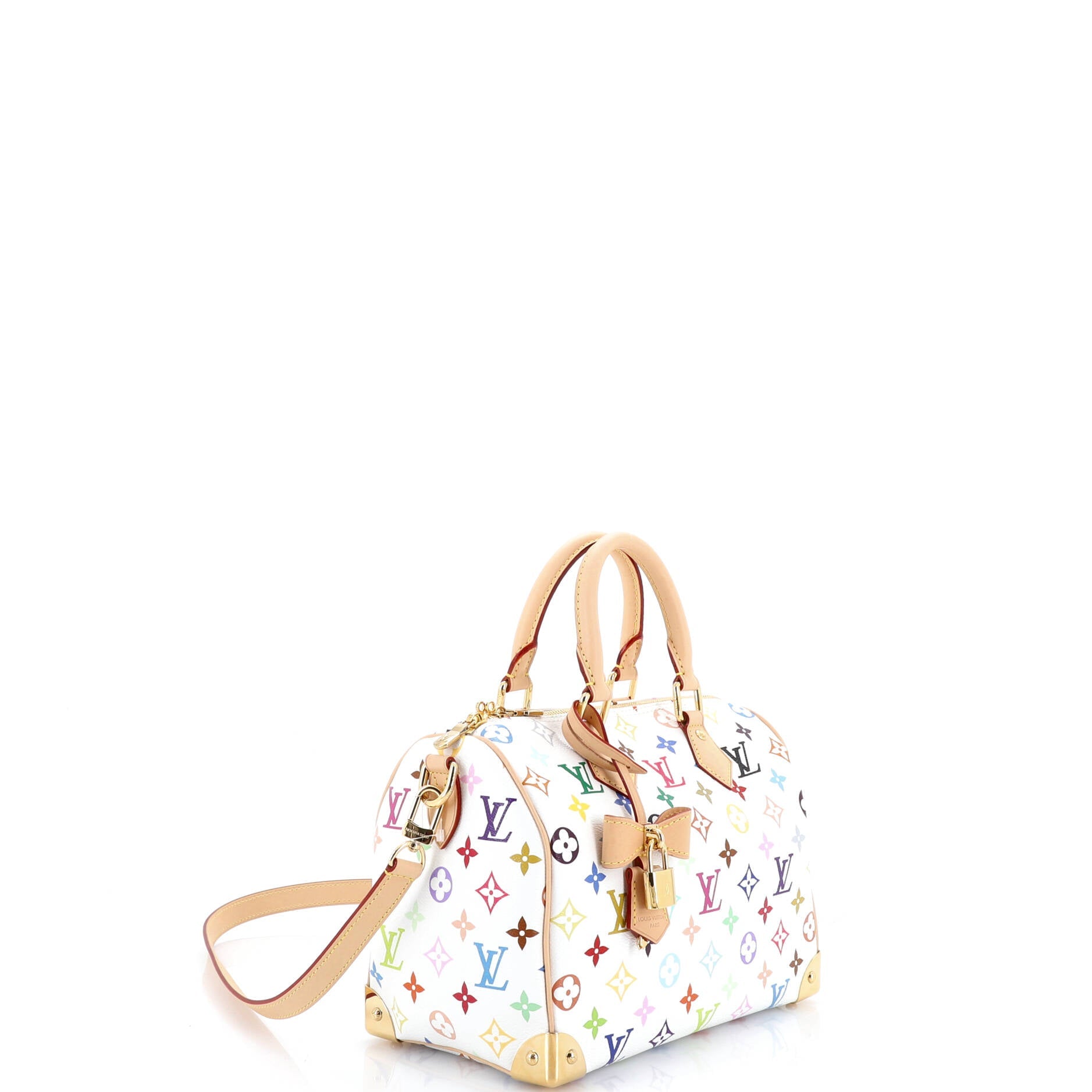 x Takashi Murakami Speedy Soft Bandouliere Bag Monogram Multicolor 25