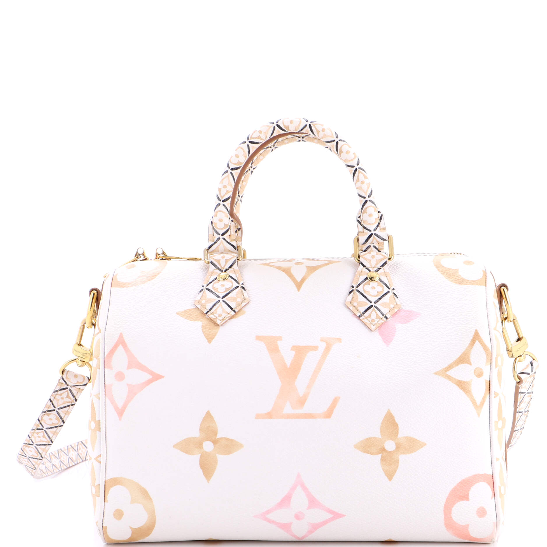 Speedy Bandouliere Bag By The Pool Monogram Watercolor Giant 25