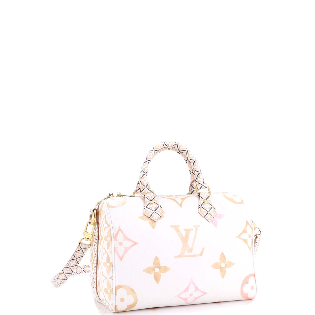 Speedy Bandouliere Bag By The Pool Monogram Watercolor Giant 25