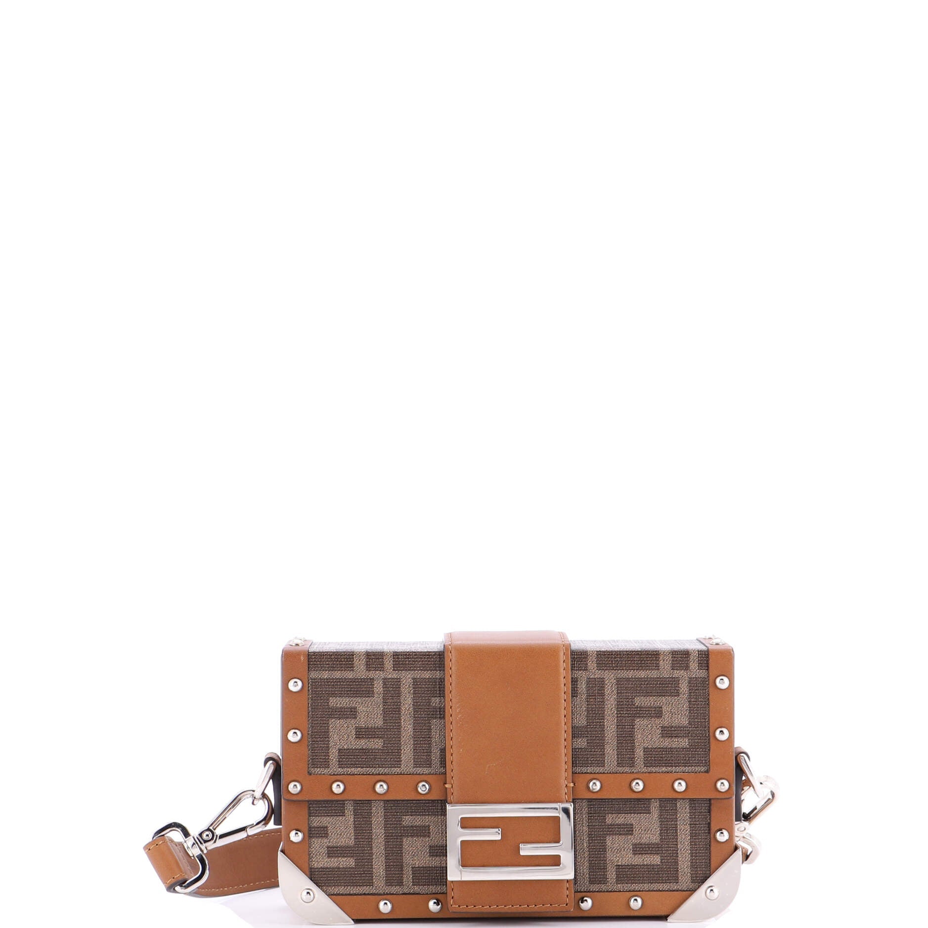 Baguette Trunk Bag Zucca Coated Canvas Mini