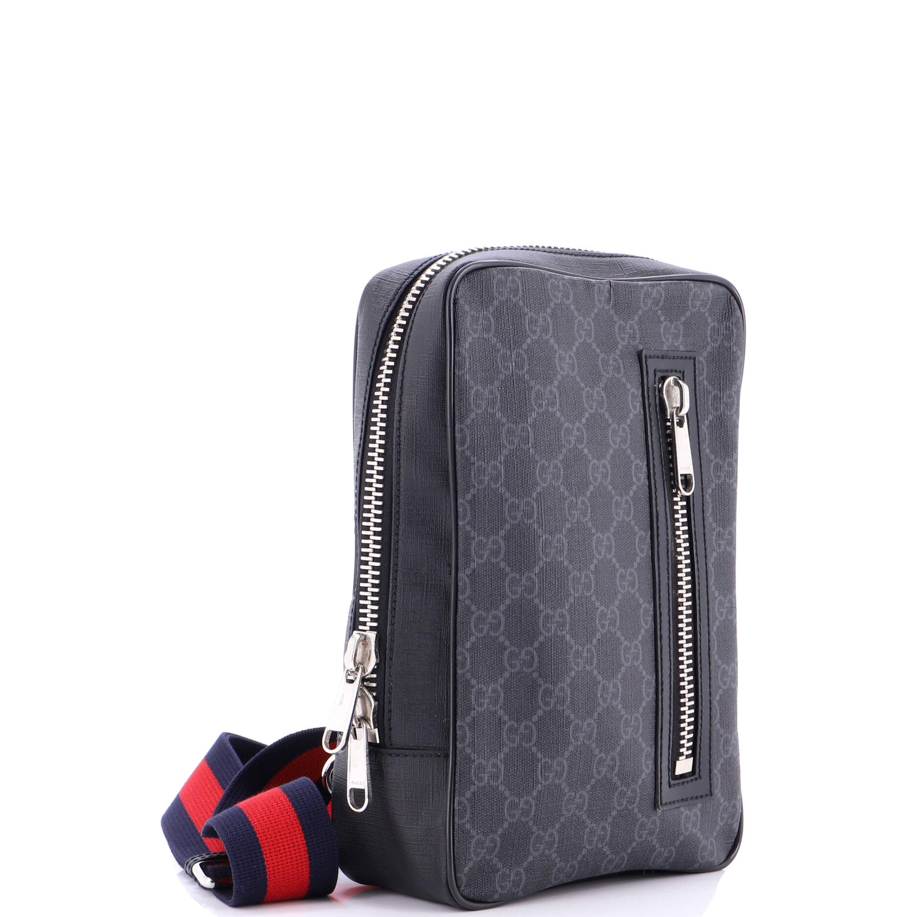 Soft Zip Sling Bag GG Coated Canvas Small