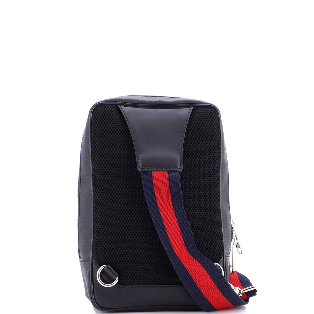 Soft Zip Sling Bag GG Coated Canvas Small