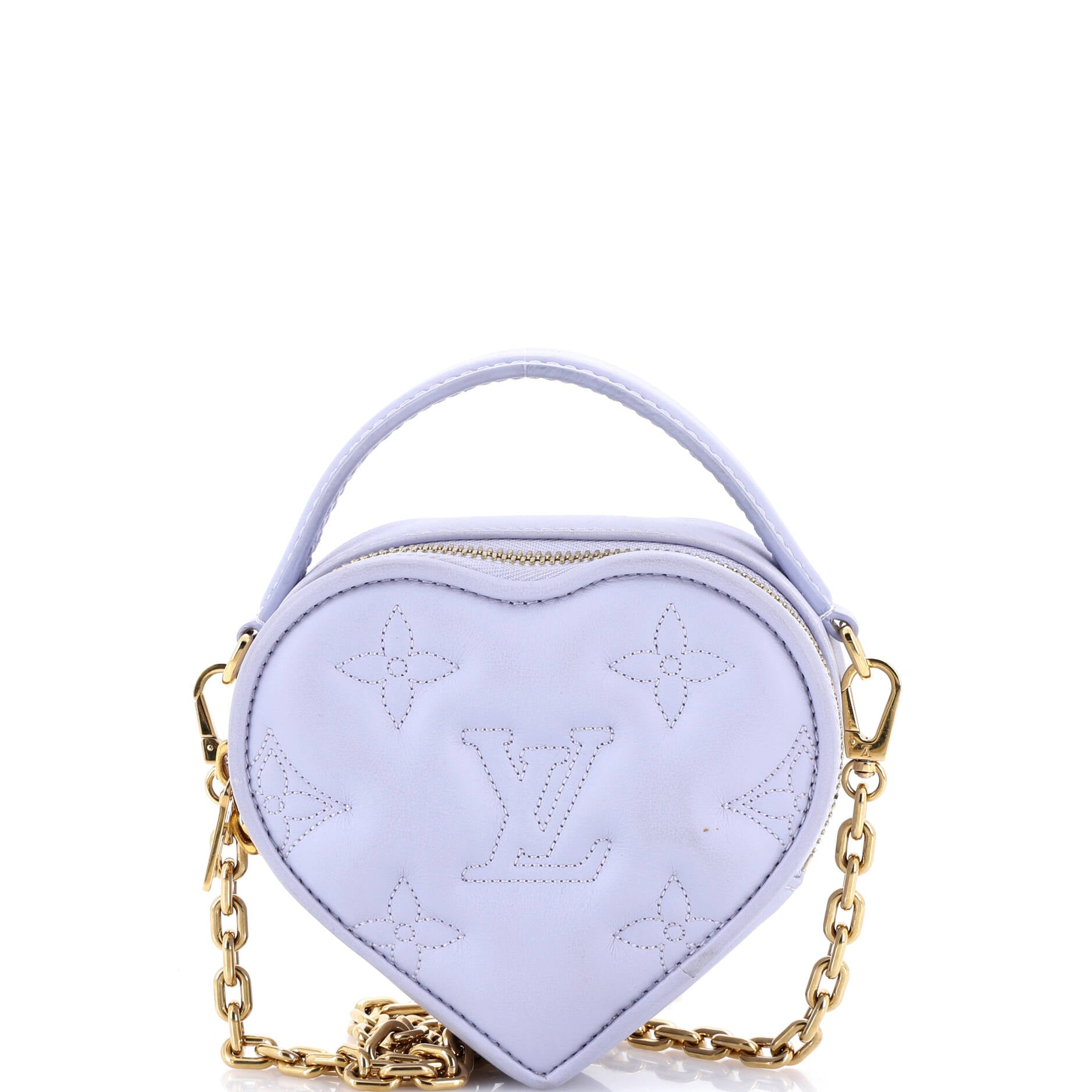 Pop My Heart Pouch Bag Bubblegram Leather