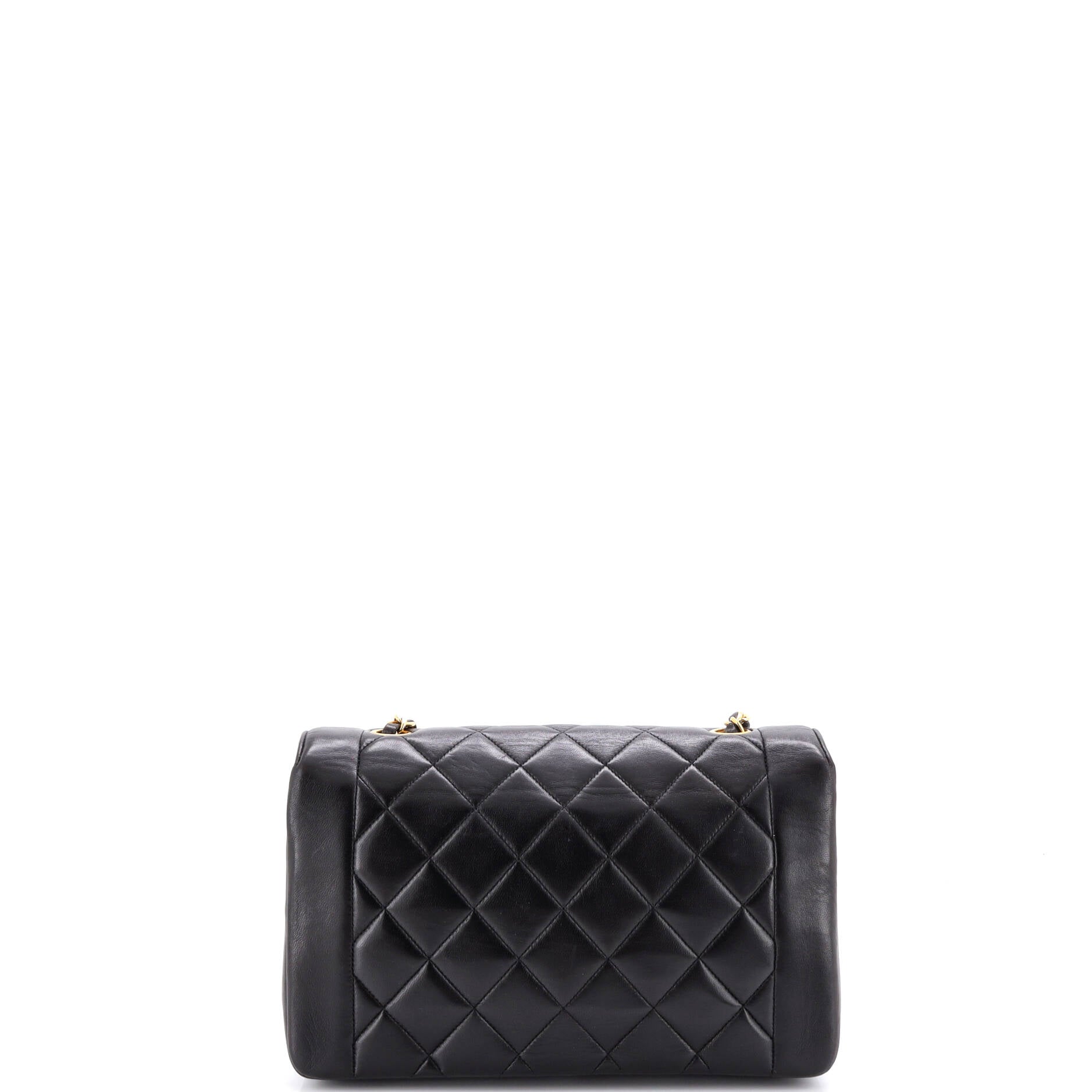 Vintage Diana Flap Bag Quilted Lambskin Medium