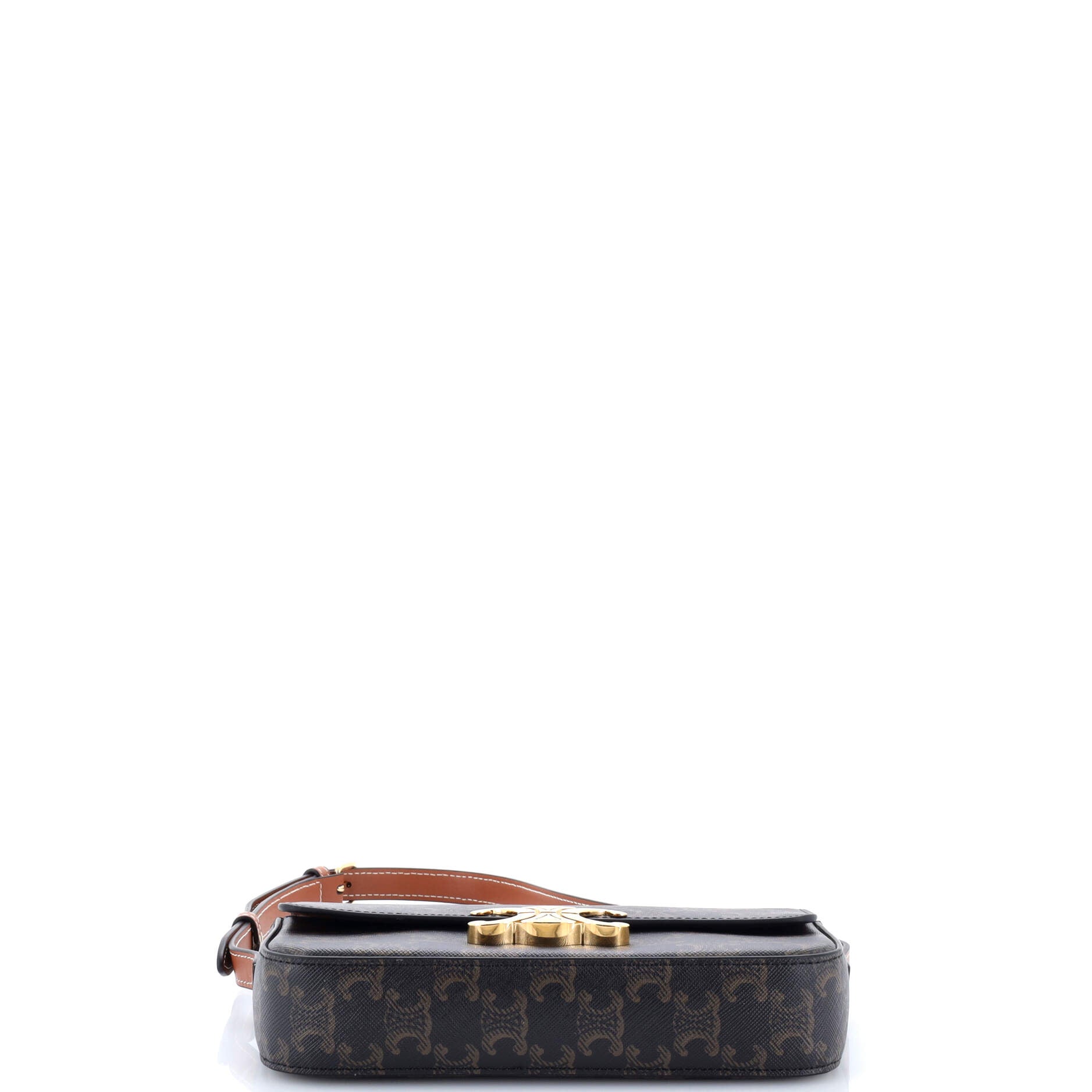 Triomphe East-West Shoulder Bag Triomphe Coated Canvas