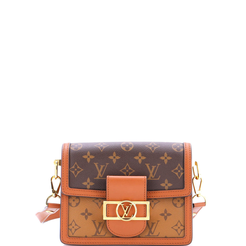 Dauphine Shoulder Bag Reverse Monogram Canvas Mini