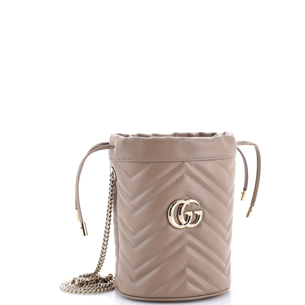 GG Marmont Bucket Bag Matelasse Leather Mini