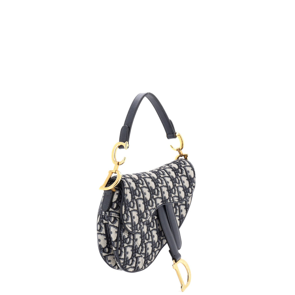 Saddle Handbag Oblique Canvas Mini